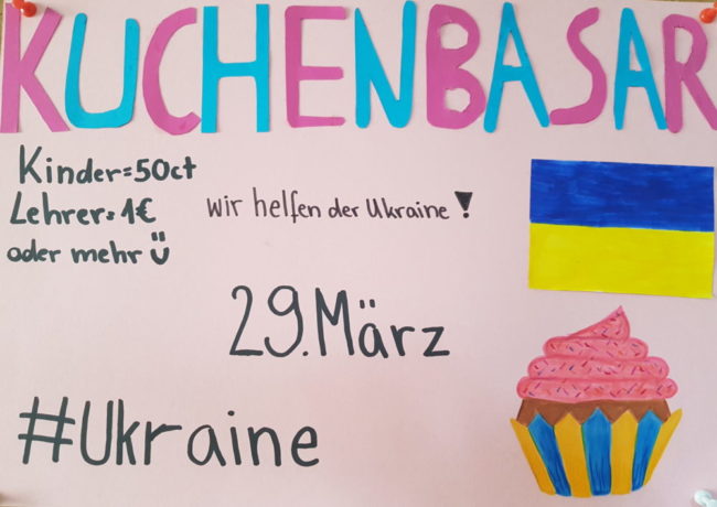 Kuchenbasar Ukraine Grundschule